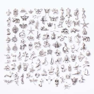 Wholesale alloy assorted silver animal DIY JEWELRY MAKING