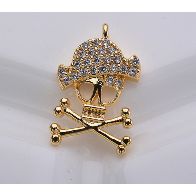 Wholesale custom metal zircon luxury pendant for jewelry making