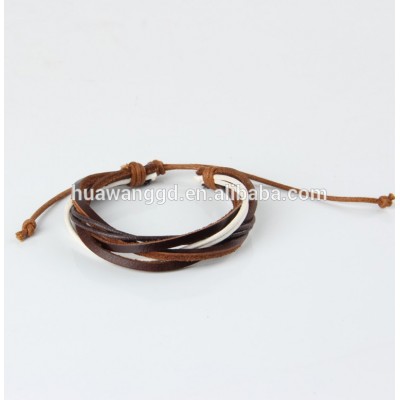 Hot sell cow leather bracelet man jewelry charm bracelet cooling bracelets