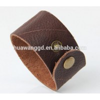 New fashion thick genuine leather bracelet cuff bracelet