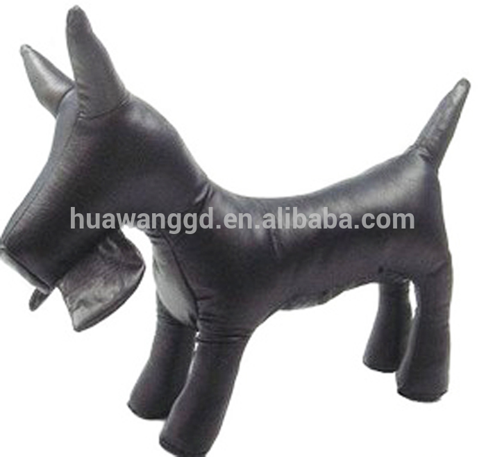 PU dogs models black/white standing dogs models ,S,M,L sizes dog models