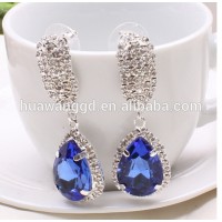 Wholesale Euramerican popularity earrings diamond earrings water glass earrings hot sale