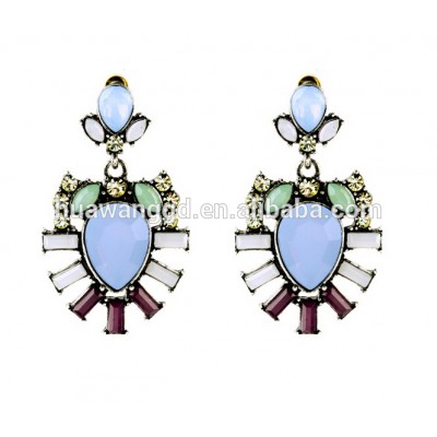 European and American fashion earrings wholesale crystal flower pendant female Earrings!wholesale