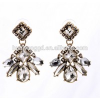 Lovely Vintage crystal earrings! cz diamond earrings!white vintage leaf earring! Wholesale